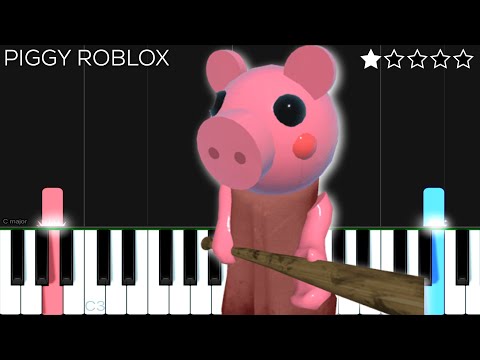 Piggy Roblox Menu Theme | EASY Piano Tutorial