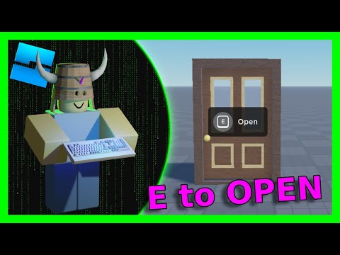 E to Open Door | Proximity Prompt | Roblox Scripting Tutorial