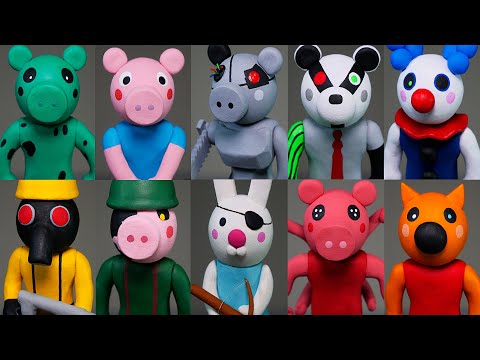 Making all Roblox Piggy Characters ➤ Part 2 ★ Polymer Clay Tutorial