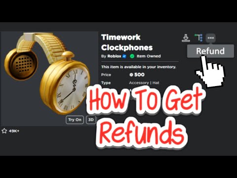 How to REFUND Items on Roblox!