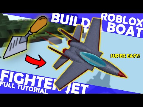 Trowel Tool TUTORIAL: Very Easy to Make Fighter Jet in Roblox Build a Boat! By HawkesDad011!