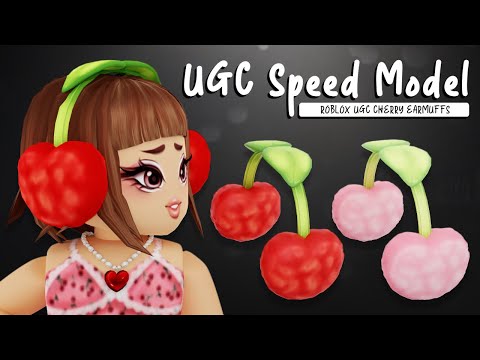 Cherry Earmuffs | Roblox UGC Speed Design