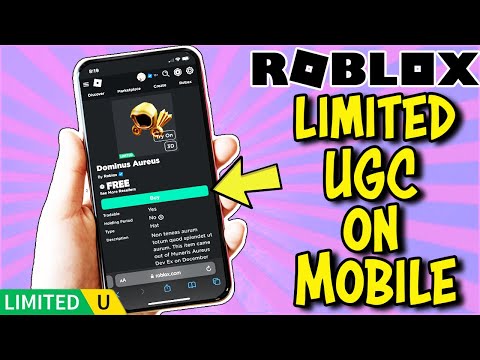 HOW TO GET FREE LIMITED ROBLOX UGC ITEMS ON MOBILE DEVICES