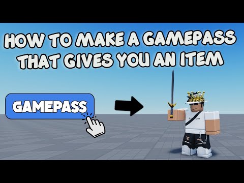 HOW TO MAKE A GAMEPASS THAT GIVES YOU AN ITEM 🛠️ Roblox Studio Tutorial