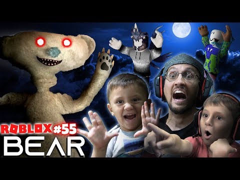 SCARY ROBLOX GAME!  BEAR CHASE! 🐻 = 🏃 FGTeeV Creepy Hide and Seek (#55)