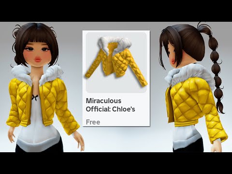 GET THIS *FREE UGC* YELLOW PUFFY JACKET NOW 😲 ROBLOX 3D CLOTHING