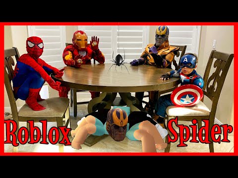 Roblox Spider game as Superheroes | Deion’s Playtime Skits