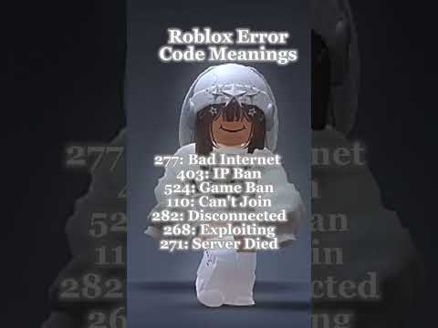 Roblox Error Code Meanings