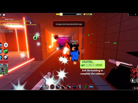 Crazy Chaotic bank robbery ON PC | Roblox Jailbreak