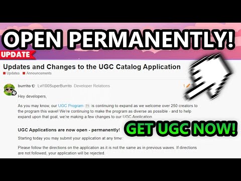 ROBLOX UGC ACCESS FOR EVERYONE?🔨 (HOW TO GET INTO UGC PROGRAM ON ROBLOX💎✨)